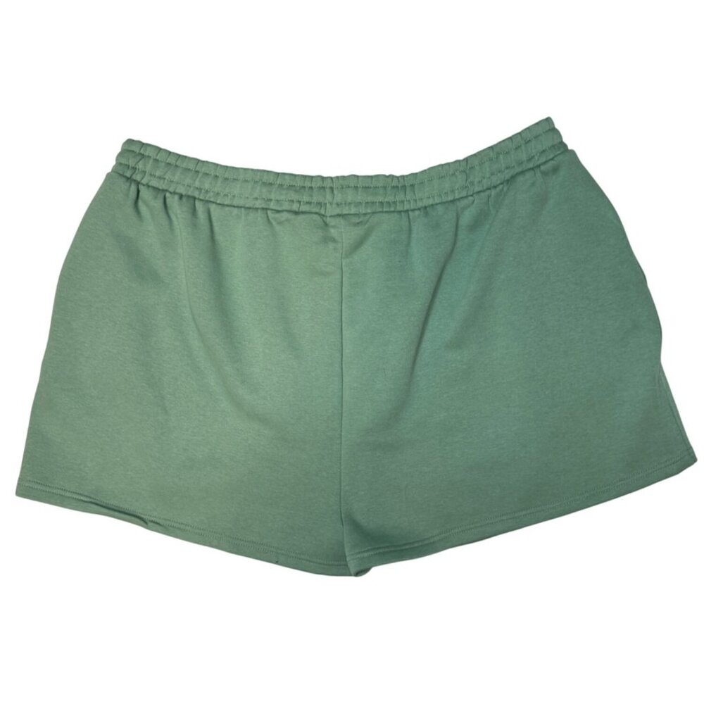 2/$30 NWT PrettyLittleThing Plus Size 14 Sage Green Pocket Sweat Shorts - Picture 7 of 14